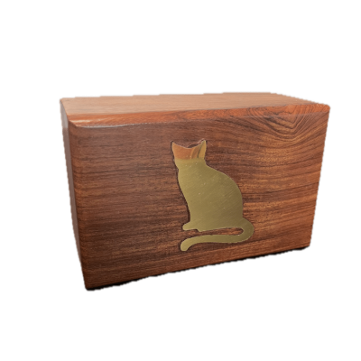 Brass Cat Urn